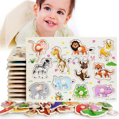 Zoo Animals Hand Puzzle