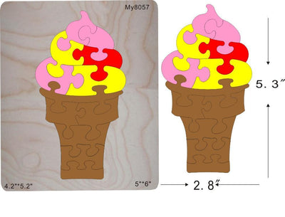 Ice Cream Wooden cut
