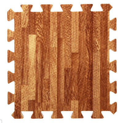 9Pcs Wood Grain Baby Mat