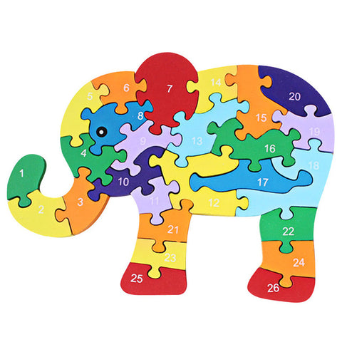 Snail/Elephant/Dinosaur Puzzle