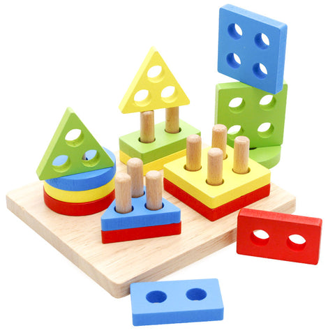 Simingyou Wooden Toys Children Educational Puzzle Geometry Shape Intellige Learning Tools Toys & Games WDX46 Drop Shipping