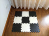 Black White Color Puzzle Mat