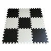 Black White Color Puzzle Mat